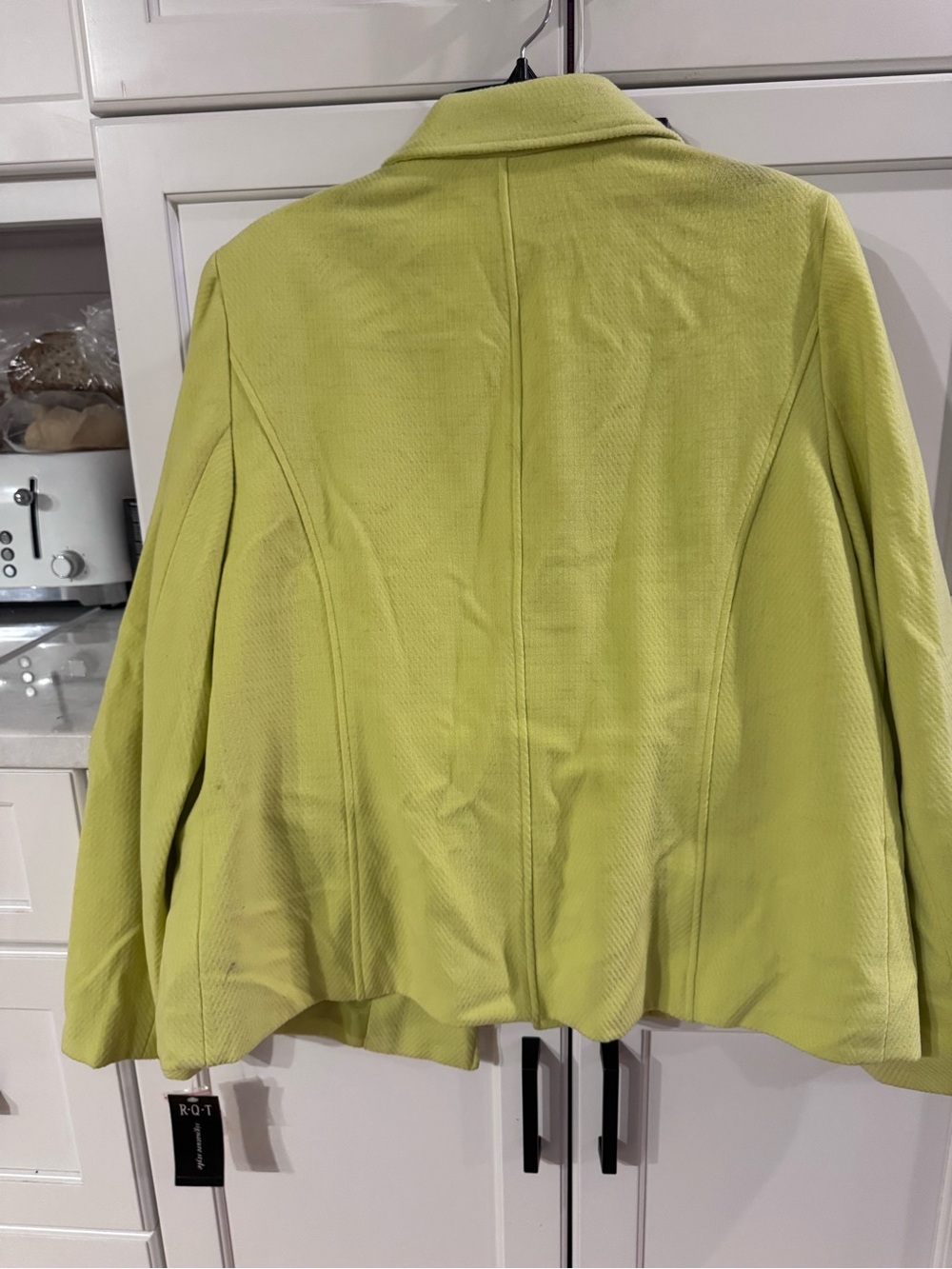 Apple Yellow-Green Women's Blazer Jacket - Picture 4 of 4